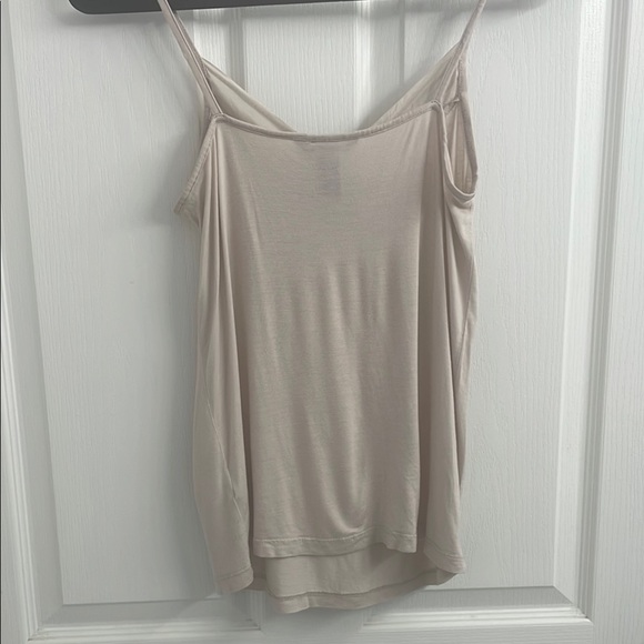 H&M Beige/Cream Relaxed Ruched Camisole Top 100% Silk Size S - Picture 4 of 6